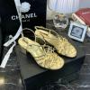 CHJ21025-26　シャネル CHANEL 2021年夏最新入荷 スリングバック ローヒールサンダル ブロックヒール レディースシューズ