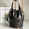 LE522003DQK-99　ロエベ LOEWE 2021年最新入荷 balloon バルーン バゲットバッグ トートバッグ ハンドバッグ 2way ショルダーバッグ ドローストリングバッグ カーフレザー 