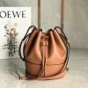 LE522003XQZ-99　ロエベ LOEWE 2021年最新入荷 balloon バルーン バゲットバッグ トートバッグ ハンドバッグ 2way ショルダーバッグ ドローストリングバッグ カーフレザー 