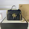 GG547260PK-057　グッチ GUCCI 2021年最新入荷 GGマーモント ミニ トップハンドルバッグ トートバッグ ハンドバッグ 2way 斜め掛け ショルダーバッグ クロスボディ レディースかばん