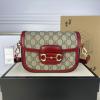 GG658574BR-057　グッチ GUCCI 2021年最新入荷 ホースビット 1955 ミニバッグ 斜め掛け ショルダーバッグ クロスボディ レディースかばん キャンパス