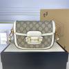 GG658574BB-057　グッチ GUCCI 2021年最新入荷 ホースビット 1955 ミニバッグ 斜め掛け ショルダーバッグ クロスボディ レディースかばん キャンパス