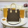 M45848-057　ルイヴィトン LOUISVUITTON 2021年最新入荷 プティット サックプラ トップハンドルバッグ トートバッグ 2way ショルダーバッグ モノグラムキャンパス