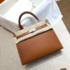 HKL25BYJZ-063　エルメス HERMES 2021年最新入荷 ケリー トートバッグ トップハンドルバッグ ハンドバッグ レディースかばん Barenia革