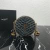 YSL610436BL-GH　イヴサンローラン Saint laurent YSL 2021年最新入荷 ヴィニル ラウンドバッグ 斜め掛け ショルダーバッグ クロスボディバッグ レディースかばん デニム