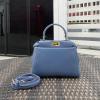 FD244MQJTL-DDB　フェンディ FENDI 2021年最新作 ピーカブー スモール トートバッグ ハンドバッグ 2way 斜め掛け ショルダーバッグ クロスボディバッグ レディースかばん