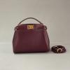 FD244MQJJH-DDB　フェンディ FENDI 2021年最新作 ピーカブー スモール トートバッグ ハンドバッグ 2way 斜め掛け ショルダーバッグ クロスボディバッグ レディースかばん