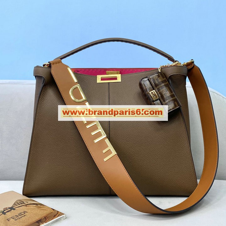 FD305KR-CL　フェンディ FENDI 2021年最新入荷 ピーカブー エックスライト ラージ トートバッグ ハンドバッグ 2way ショルダーバッグ クロスボディバッグ レディースかばん