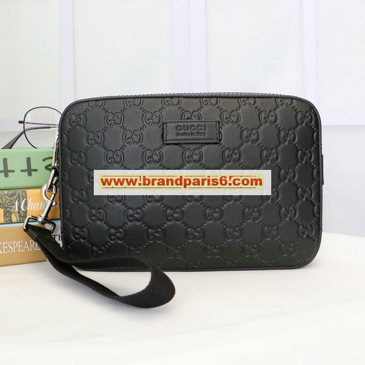 GG495562P-057　グッチ GUCCI 2021年最新入荷 GGスプリーム ポーチ 手持ちかばん ストラップ付き クラッチバッグ レザー