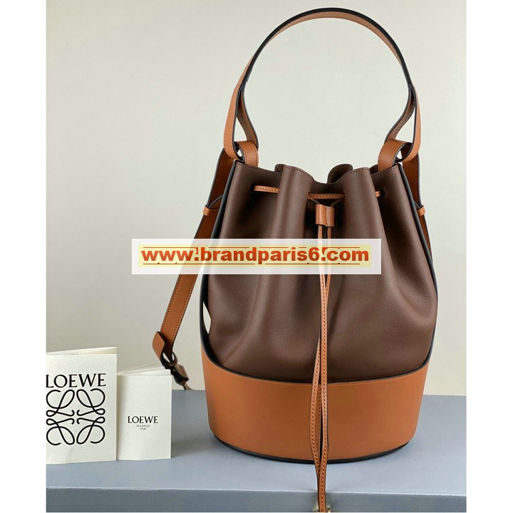 LE522003DPJ-99　ロエベ LOEWE 2021年最新入荷 balloon バルーン バゲットバッグ トートバッグ ハンドバッグ 2way ショルダーバッグ ドローストリングバッグ カーフレザー 