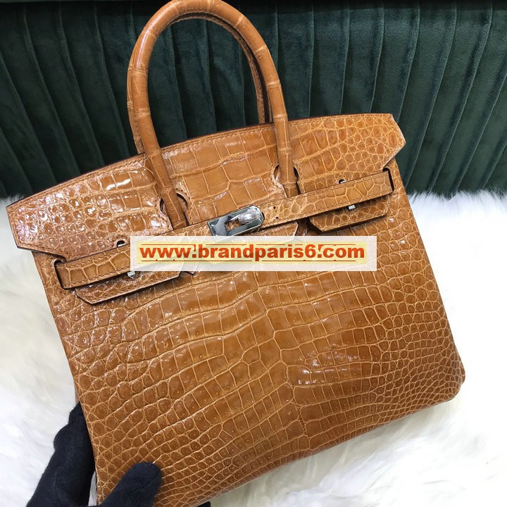 HBK25EPJQK-063　エルメス HERMES 2021年最新入荷 バーキンバッグ トートバッグ ハンドバッグ レディースかばん クロコダイル革