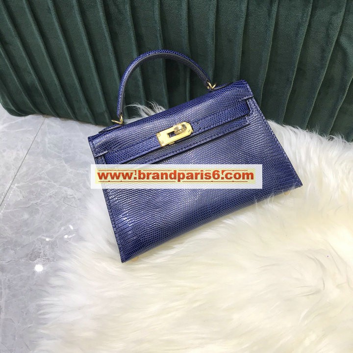 HKL19XQJBL-063　エルメス HERMES 2021年最新入荷 ミニケリー トートバッグ トップハンドルバッグ ハンドバッグ レディースかばん リザード革