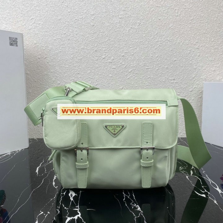 PD1BD953QG-GH　プラダ PRADA 2021年最新作 フラップバッグ 斜め掛け ショルダーバッグ クロスボディバッグ メンズかばん ナイロン