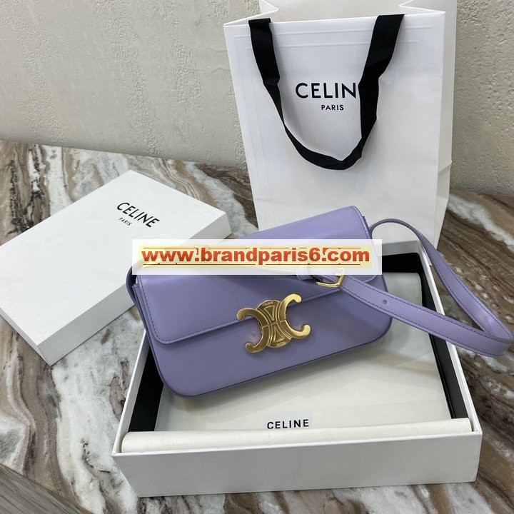 CE194143PZ-DDB　セリーヌ CELINE 2021年最新入荷 トリオンフバッグ 斜め掛け ショルダーバッグ クロスボディバッグ レディースかばん カーフレザー 