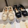 CLEJ21004-26　クロエ CHLOE 2021年夏最新入荷 Ingrid イングリッド エスパドリーユシューズ レースアップシューズ フラットシューズ カジュアルシューズ レディース 靴