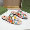 GGJ21013D-26　グッチ GUCCI 2021年夏最新入荷 プリンスタウン ケン スコット プリント ウィメンズ スリッパ ホースビット付き サマーサンダル ぺたんこミュール レディースシューズ