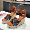 LVJ21015C-26　ルイヴィトン LOUISVUITTON 2021年夏最新入荷 スターボード ライン サンダル ウェッジヒール ハイヒールシューズ 厚底 レディースシューズ