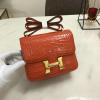 H108218EWJCS-3589　エルメス HERMES 2021年最新入荷 コンスタンス 斜め掛け ショルダーバッグ クロスボディバッグ フラップバッグ レディースかばん クロコ柄