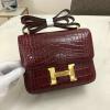 H108218EWJJH-3589　エルメス HERMES 2021年最新入荷 コンスタンス 斜め掛け ショルダーバッグ クロスボディバッグ フラップバッグ レディースかばん クロコ柄