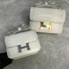 H108222EWBS-3589　エルメス HERMES 2021年最新入荷 コンスタンス 斜め掛け ショルダーバッグ クロスボディバッグ フラップバッグ レディースかばん クロコ柄