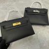 HKL19SRBK-3589　エルメス HERMES 2021年最新入荷 ミニ ケリー トップハンドルバッグ トートバッグ ハンドバッグ 2way 斜め掛け ショルダーバッグ レディースかばん ヴォーエプソン