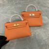 HKL19SRCS-3589　エルメス HERMES 2021年最新入荷 ミニ ケリー トップハンドルバッグ トートバッグ ハンドバッグ 2way 斜め掛け ショルダーバッグ レディースかばん ヴォーエプソン