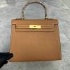 HKL28JSJJZ-063　エルメス HERMES 2021年最新入荷 ケリー 28 トップハンドルバッグ トートバッグ ハンドバッグ クラッチバッグ キャリーバッグ レディースかばん ヴォーエプソン