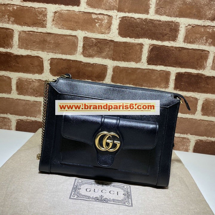GG648999QBK-057　グッチ GUCCI 2021年最新入荷 ダブルG付き スモール 斜め掛け ショルダーバッグ クロスボディバッグ チェーン レディースかばん