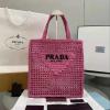 PD1BG393MH-025　プラダ PRADA 2021年最新入荷 ラフィア トートバッグ トップハンドルバッグ ハンドバッグ レディースかばん 内張りなし ラフィアハンドル