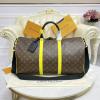 M45866-057　ルイヴィトン LOUISVUITTON 2021年最新入荷 キーポル バンドリエール 50 トラベルバッグ ダッフルバッグ 旅行かばん ボストンバッグ モノグラム マカサー キャンバス