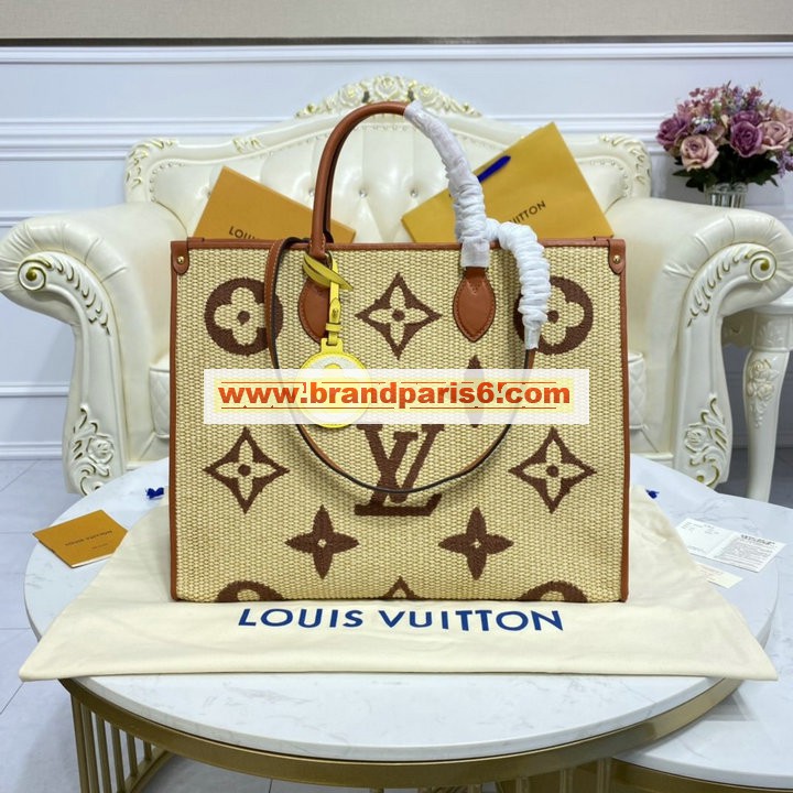 M57644-057　ルイヴィトン LOUISVUITTON 2021年最新入荷 オンザゴーGM ハンドバッグ トートバッグ ママバッグ ショッピングバッグ レディースかばん テキスタイル レザー