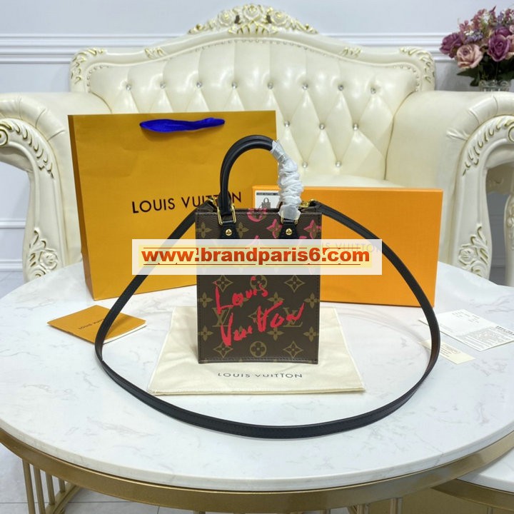 M80839-057　ルイヴィトン LOUISVUITTON 2021年最新入荷 プティット サックプラ トップハンドルバッグ トートバッグ 2way ショルダーバッグ モノグラムキャンパス