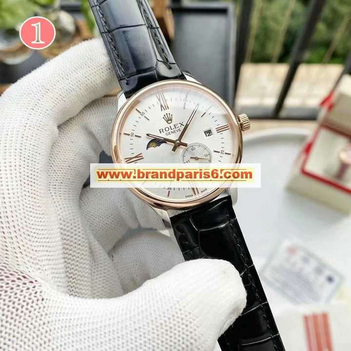 RXT21005-ZX　ロレックス ROLEX 2021年最新入荷 GENVE ウォッチ メンズ 腕時計 男性用 時計 本革ベルト 機械式 自動巻きムーブメント  オートマティック