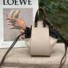 LE0501PBK-DDB　ロエベ LOEWE 2020年最新入荷 ハンモック ミニ ハンドバッグ トートバッグ ドローストリングバッグ レディースかばん カーフレザー