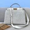 FD8269MBS-168　フェンディ FENDI 2021年最新入荷 ピーカブー トートバッグ トップハンドルバッグ ハンドバッグ 2way 斜め掛け ショルダーバッグ