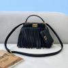 FD8337LBK-168　フェンディ FENDI 2021年最新入荷 ピーカブー トートバッグ トップハンドルバッグ ハンドバッグ 2way 斜め掛け ショルダーバッグ