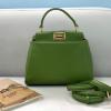 FD8383GL-168　フェンディ FENDI 2021年最新入荷 ピーカブー ミディアム トートバッグ トップハンドルバッグ ハンドバッグ カーフレザー