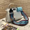 FD80012BS-168　フェンディ FENDI 2021年最新入荷 ピーカブー トートバッグ トップハンドルバッグ ハンドバッグ 2way 斜め掛け ショルダーバッグ