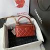 CH2199RD-JS　シャネル CHANEL 2021年最新入荷 スモール ヴァニティー ケース トップハンドルバッグ 斜め掛け ショルダーバッグ 化粧かばん レディースかばん クロスボディバッグ