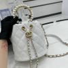 CH2608BS-JS　シャネル CHANEL 2021年最新入荷 トップハンドルバッグ バゲットバッグ 2way 斜め掛け ショルダーバッグ クロスボディバッグ ドローストリングバッグ ラムスキン