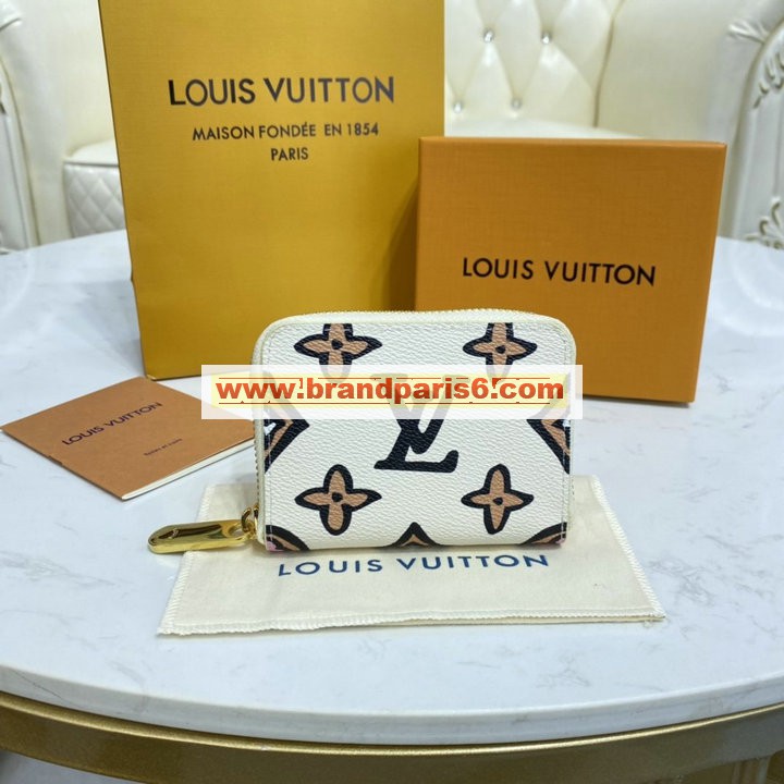 M80677-057　ルイヴィトン LOUISVUITTON 2021年最新入荷 ジッピー コインパース ファスナー短財布 小銭入れ カードケース モノグラムキャンパス 