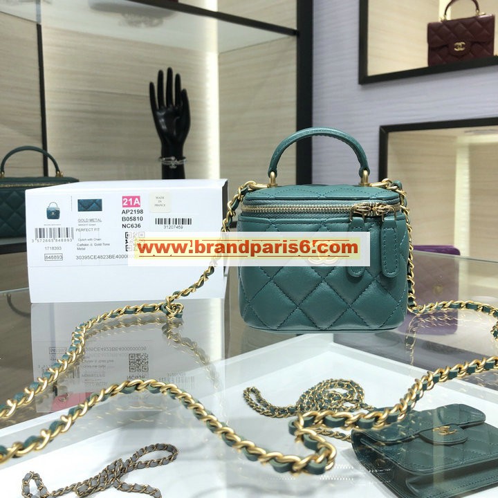 CH2198GL-JS　シャネル CHANEL 2021年最新入荷 スモール ヴァニティー ケース トップハンドルバッグ 斜め掛け ショルダーバッグ 化粧かばん レディースかばん クロスボディバッグ