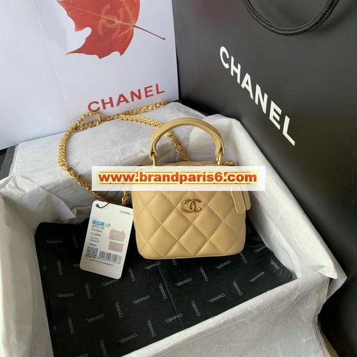 CH2198XS-JS　シャネル CHANEL 2021年最新入荷 スモール ヴァニティー ケース トップハンドルバッグ 斜め掛け ショルダーバッグ 化粧かばん レディースかばん クロスボディバッグ