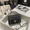 CH2680BK-JS　シャネル CHANEL 2021年最新入荷 トップハンドルバッグ トートバッグ 2way 斜め掛け ショルダーバッグ クロスボディバッグ レディースかばん カーフレザー