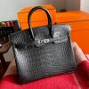 HBK25EMYBK-063　エルメス HERMES 2021年最新入荷 バーキンバッグ トートバッグ トップハンドルバッグ ハンドバッグ レディースかばん クロコ革