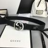 GG474311KPHY-057　グッチ GUCCI 2021年最新入荷 シグネチャー ベルト GG ディテール付き ダブルG バックル 幅4cm