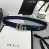 GG474313LGY-057　グッチ GUCCI 2021年最新入荷 ベルト カーフレザー ダブルG バックル 幅4cm