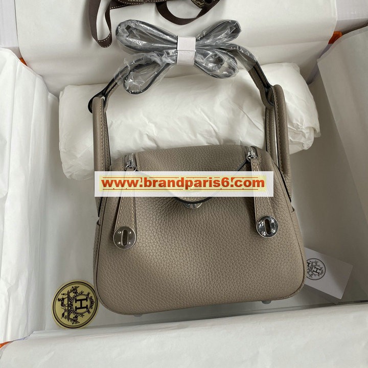 HLD19TCYLH-063　エルメス HERMES 2021年最新入荷 ミニ リンディ 斜め掛け ショルダーバッグ クロスボディバッグ スクエアバッグ TCレザー