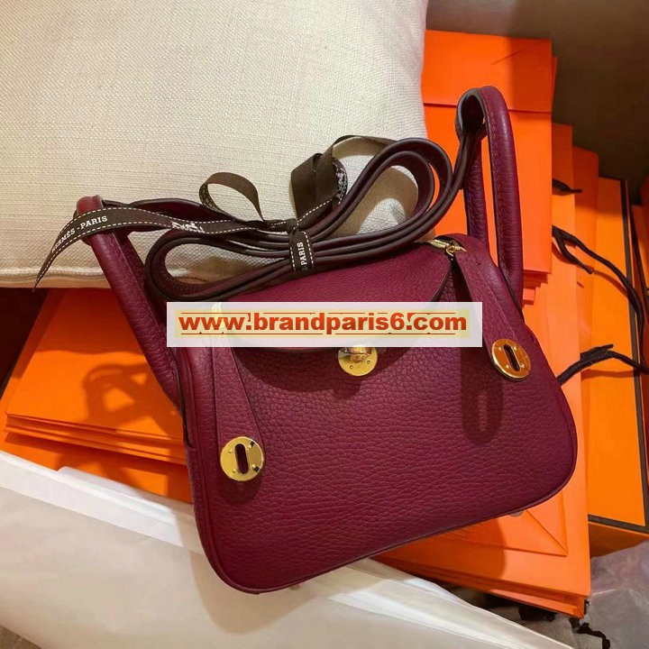 HLD19TCJZH-063　エルメス HERMES 2021年最新入荷 ミニ リンディ 斜め掛け ショルダーバッグ クロスボディバッグ スクエアバッグ TCレザー