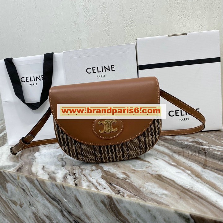 CE194152GZ-DDB　セリーヌ CELINE 2021年最新入荷 スモール フラップバッグ 斜め掛け ショルダーバッグ レディースかばん トリオンフキャンバス